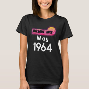 T-shirt Magnifique Depuis Mai 1964 Anniversaire 1964 Mai V