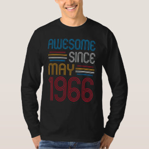 T-shirt Magnifique Depuis Mai 1966 56 Anniversaire
