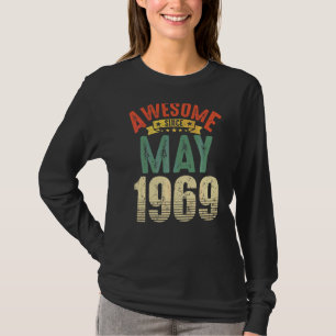 T-shirt Magnifique Depuis Mai 1969 53 Ans 53ème Anniversai