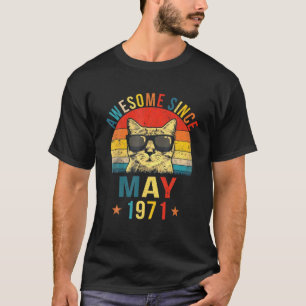 T-shirt Magnifique Depuis Mai 1971 51E Anniversaire Cadeau