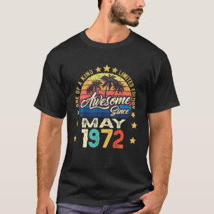 T-shirt Magnifique Depuis Mai 1972 Vintage 50E Anniversair