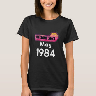 T-shirt Magnifique Depuis Mai 1984 Anniversaire 1984 Mai V