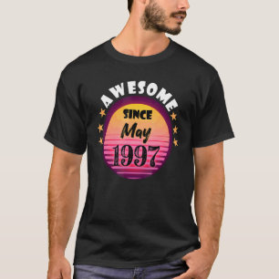 T-shirt Magnifique Depuis Mai 1997 Anniversaire 1997 Mai V