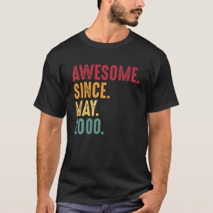 T-shirt Magnifique Depuis Mai 2000 21E Cadeau Anniversaire