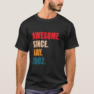 T-shirt Magnifique Depuis Mai 2002 Vintage Personnalisé
