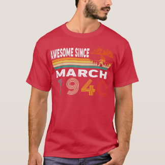 T-shirt Magnifique Depuis Mars 1940