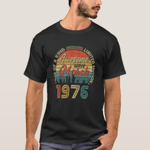 T-shirt Magnifique Depuis Mars 1976 Vintage 46E Anniversai