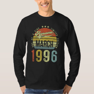 T-shirt Magnifique depuis mars 1996 Vintage 26ème annivers