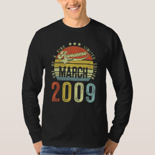 T-shirt Magnifique depuis mars 2009 Vintage 13ème annivers