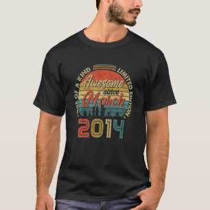 T-shirt Magnifique Depuis Mars 2014 8E Anniversaire Vintag