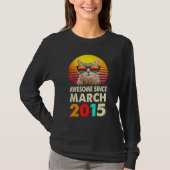 T-shirt Magnifique depuis mars 2015 8e anniversaire Gift C (Devant)