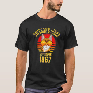 T-shirt Magnifique depuis novembre 1967 55e Anniversaire C