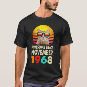 T-shirt Magnifique depuis novembre 1968 54e anniversaire C