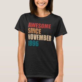 T-shirt Magnifique depuis novembre 1996 26e anniversaire 2