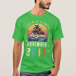 T-shirt Magnifique depuis novembre 2010 Vintage 12ème anni