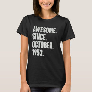 T-shirt Magnifique depuis octobre 1953 69 ans 69e annivers