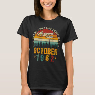 T-shirt Magnifique depuis octobre 1962 Vintage 60e anniver