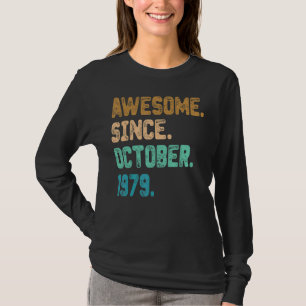 T-shirt Magnifique depuis octobre 1979 Vintage 43ème anniv