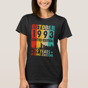T-shirt Magnifique depuis octobre 1993 29e anniversaire Vi