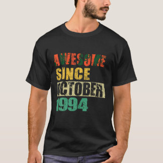 T-shirt Magnifique Depuis Octobre 1994 30 Ans 30e Naissanc