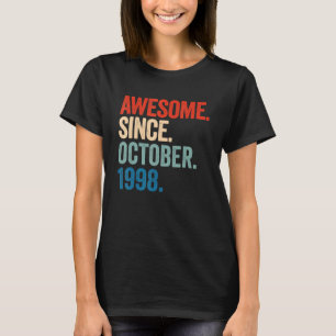 T-shirt Magnifique depuis octobre 1998 24e anniversaire 24