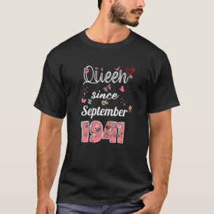 T-shirt Magnifique Depuis Septembre 1941 Fleurs 1941 Septe
