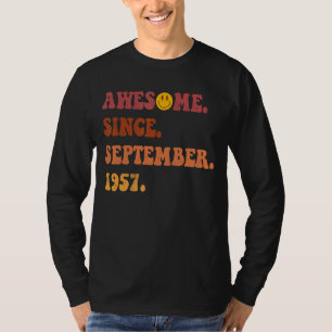 T-shirt Magnifique Depuis Septembre 1957 Retro Super 65 An