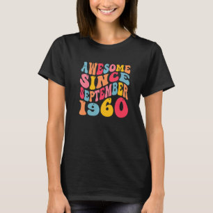 T-shirt Magnifique Depuis Septembre 1960 62 Ans Retro 62nd