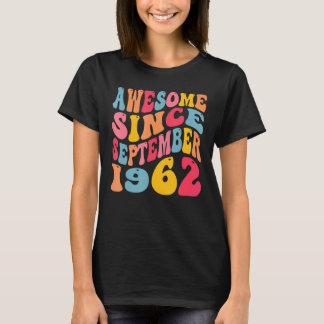 T-shirt Magnifique depuis septembre 1962 60 ans Rétro 60èm