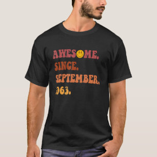 T-shirt Magnifique Depuis Septembre 1963 Retro Super 59 An