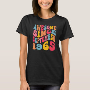 T-shirt Magnifique Depuis Septembre 1965 57 Ans Rétro 57èm