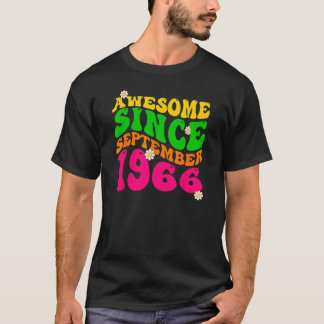 T-shirt Magnifique depuis septembre 1966 Anniversaire Supe