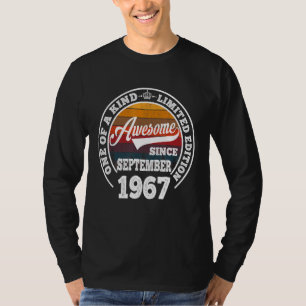 T-shirt Magnifique depuis septembre 1967 55e anniversaire 