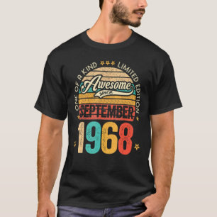 T-shirt Magnifique Depuis Septembre 1968 54 Ans 54th Bir