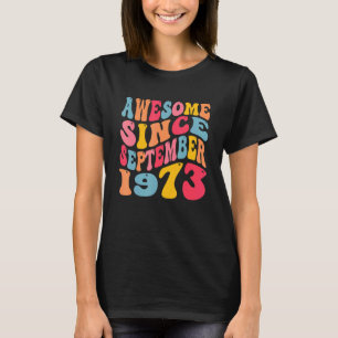T-shirt Magnifique depuis septembre 1973 49 Ans Rétro 49èm