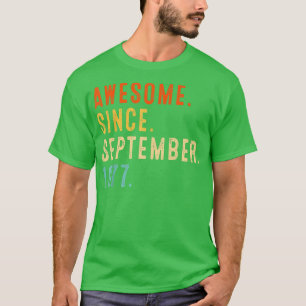 T-shirt Magnifique depuis septembre 1977 Vintage 45ème ann