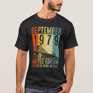 T-shirt Magnifique depuis septembre 1979 43ème anniversair