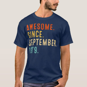 T-shirt Magnifique depuis septembre 1979 Vintage 43ème ann