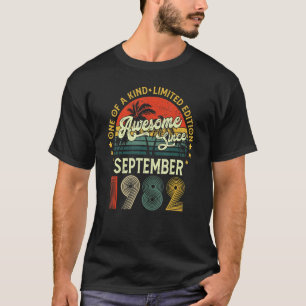 T-shirt Magnifique depuis septembre 1982 40 ans 40e Birt