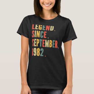 T-SHIRT MAGNIFIQUE DEPUIS SEPTEMBRE 1982 LEGEND DEPUIS SEP