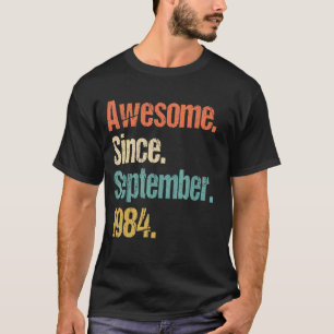 T-shirt Magnifique depuis septembre 1984 38e anniversaire