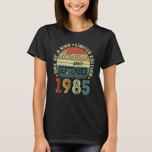 T-shirt Magnifique Depuis Septembre 1985 37 Ans 37th Bir