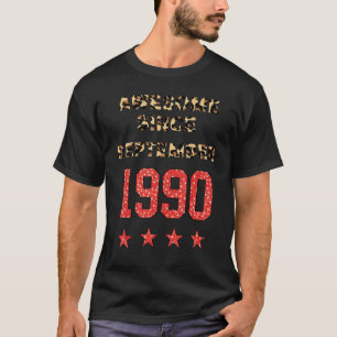 T-shirt Magnifique Depuis Septembre 1990 Leopard 1990 Sept