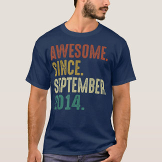 T-shirt Magnifique depuis septembre 2014 8ème anniversaire