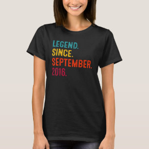 T-shirt Magnifique depuis septembre 2016 6e anniversaire 6