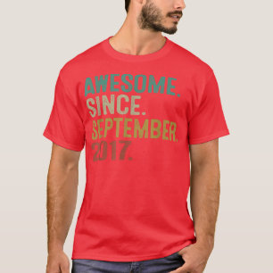 T-shirt Magnifique depuis septembre 2017 5ème anniversaire