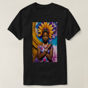 T-shirt Magnifique femme africaine avec montre