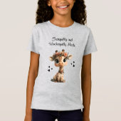 T-Shirt Magnifique fille Giraffe (Devant)