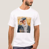 T-shirt Magnifique Grampa depuis 20XX Simple Photo Élégant (Devant)