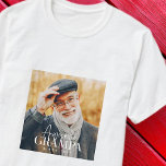 T-shirt Magnifique Grampa depuis 20XX Simple Photo Élégant<br><div class="desc">Ce design simple et moderne est composé d'une typographie serif et cursive et d'ajouter une photo personnalisée</div>